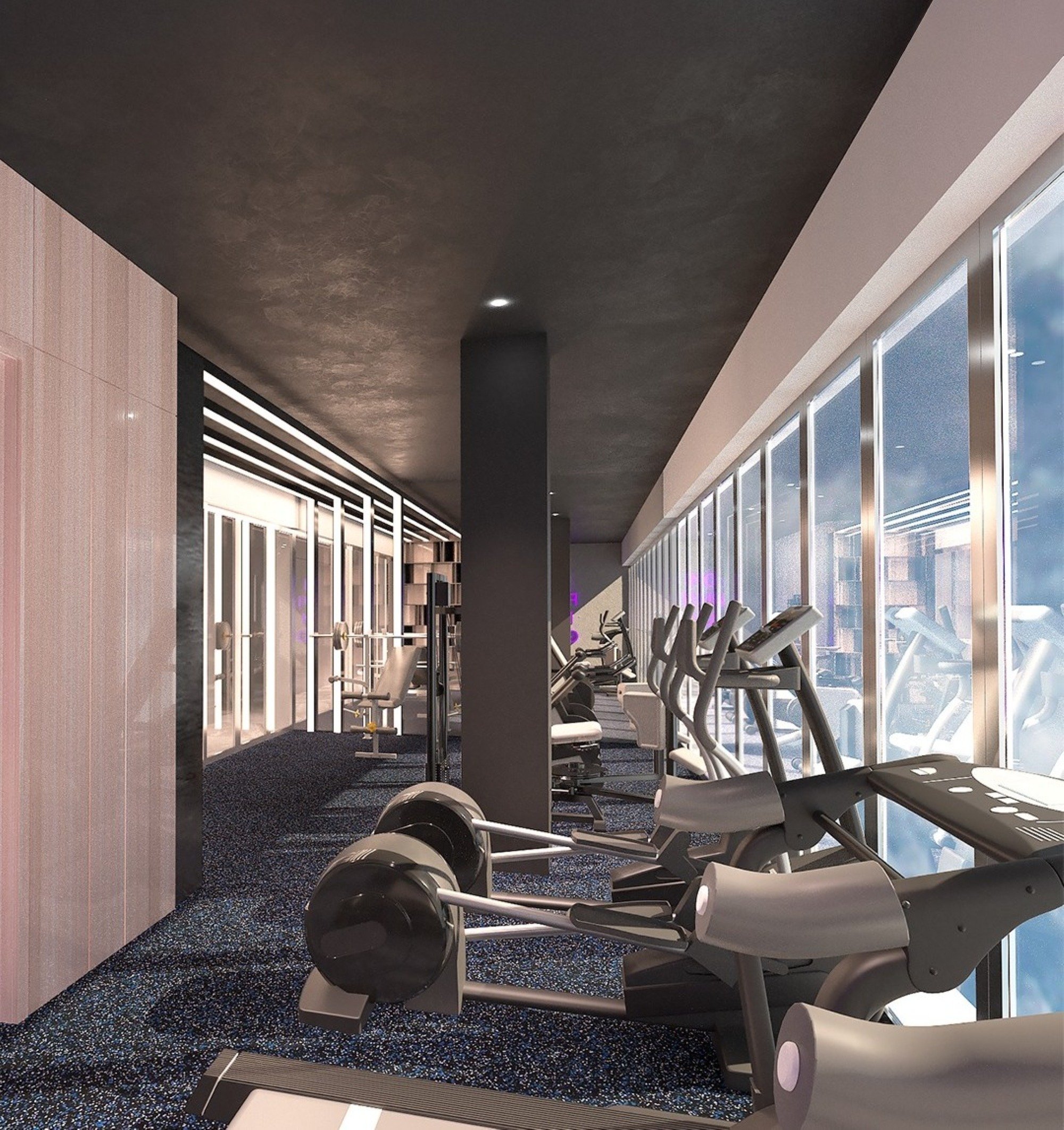 Amenidades con gym de ultima generacion
