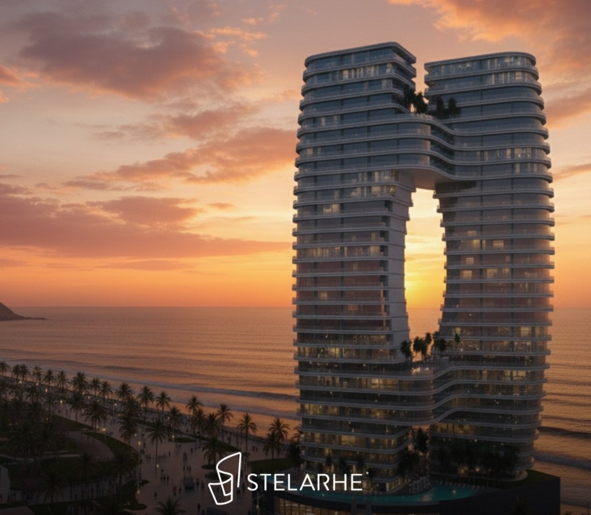 Stelarhe Departamentos de Lujo con Vista al Mar - Más de 15 amenidades - Tech + Lifestyle + Wellness